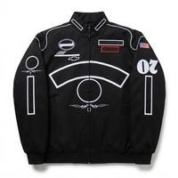 Blouson Bomber matelassé noir personnalisé avec logo OEM, col montant, fermeture éclair, bordure contrastante, coupe-vent, en toile de coton, fabricant de vêtements d'extérieur
