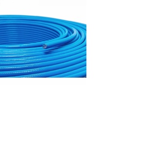 Câble coaxial flexible RG141 bleu avec blindage tressé et isolation interne blanche - Product Image 3
