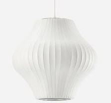 Lampe suspendue en tissu blanc moderne, forme irrégulière, design minimaliste, luminaire suspendu pour la décoration intérieure, salon - Product Image 1