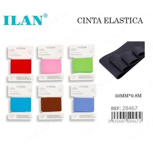 Cinturino elastico Ilan 50 mm x 0,8 m multicolore per artigianato e cucito - Product Image 1