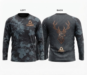 Veste de chasse à manches longues pour homme Stalwart, impression par sublimation, softshell respirant, imperméable, coupe-vent, polyester/coton - Product Image 4