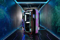 Machine Photobooth avec Imprimante, Miroir Photo Selfie, Distributeur Automatique Extérieur