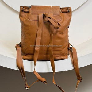 Sac à dos de voyage décontracté pour hommes et femmes en cuir de vachette de haute qualité, grande capacité, vente en gros, cuir véritable - Product Image 5