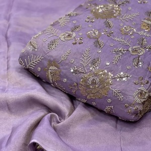 Tela de Seda Bordada con Cuentas de Primera Calidad para Vestidos de Novia, Saris y Vestidos de Cóctel, Disponible al Mejor Precio - Product Image 2