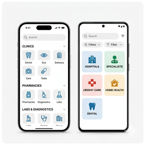 Aplicación RoyalCraft Hospital Finder: Hospitales cercanos, médicos, servicios de emergencia y reserva de citas IOS/Android/Linux/Mac - Product Image 4