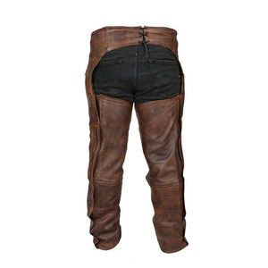 Guêtres complètes en cuir véritable de qualité supérieure pour hommes et femmes, équitation, moto, motard, personnalisables - Product Image 3