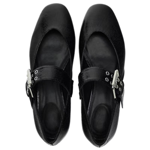 Personnalisé printemps été femmes chaussures 2024 nouveau plat bureau noir boucle Mary Jane chaussures femme ballerines pour femmes bout rond - Product Image 5