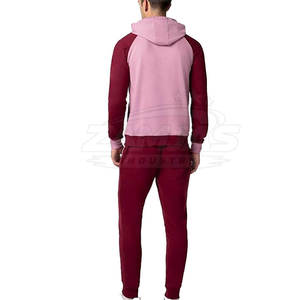 Survêtement de sport pour homme en coton 100% de haute qualité, différentes couleurs, prix abordable, respirant, deux pièces. - Product Image 2
