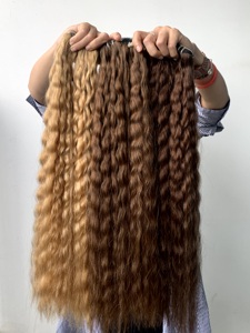 ผมต่อแบบลอนธรรมชาติจากเวียดนามผมมนุษย์แบบคู่ทำจากเส้นด้ายสองชั้นสไตล์ผมมนุษย์แท้สำหรับเสื้อผ้าอัจฉริยะ - Product Image 3