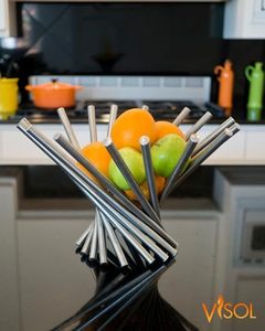 Fruit stand fruit organiser <b>basket</b> counter top fruit <b>basket</b> wire fruit <b>basket</b> mesh fruit <b>basket</b> fruit <b>display</b> stand - Product Image 2