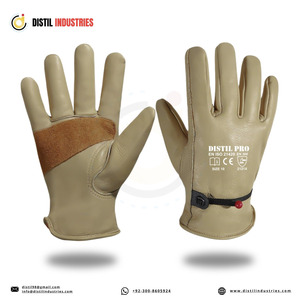 Heavy-Duty Cowhide Leather Work <b>Gloves</b> <b>Driver</b> <b>Gloves</b> for Truck Driving Warehouse Gardening Split Leather Palm Safety <b>Gloves</b> - Product Image 2