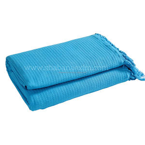 Affordable 100% Cotton Solid Waffle <b>Throw</b> <b>Blanket</b> Travel-Frriendly & Four Seasons Use Washable for Home Hospital & Hotel Decor - Product Image 3
