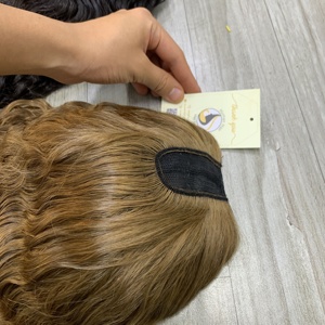 วิกผมแบบ U-part สีดำธรรมชาติและสีน้ำตาลธรรมชาติ ขายดี ผมเวียดนามแท้ ลอนแบบพม่า สีดำธรรมชาติ วิกผมสวิส - Product Image 4