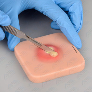 Almohadilla de piel de sutura para educación médica Almohadilla de práctica de sutura Incisión de absceso y almohadilla de drenaje Entrenador de eliminación de quistes sebáceos - Product Image 3