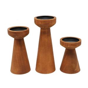 Portavelas de Madera Natural de Primera Calidad, Diseño Moderno para Decoración del Hogar, Cocina, Baño y Exteriores, Versátil y Elegante - Product Image 3