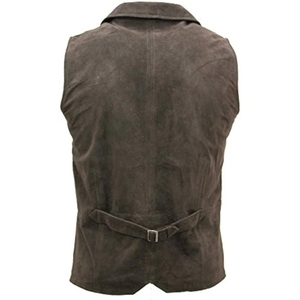 Chaleco de Motocicleta de Cuero de Cabra Genuino, Diseñado para Hombres que Prefieren un Ajuste Tradicional con Durabilidad, Chaleco de Motociclista - Product Image 5