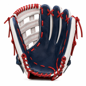 Gants de baseball en cuir personnalisés en gros, gants de baseball professionnels avec sangle renforcée, lacets en cuir durables, logo personnalisé - Product Image 5