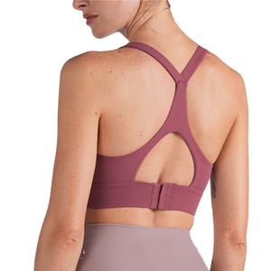 Sujetador deportivo para gimnasio, Top corto de alta calidad para mujer, Fitness, Sexy, con hombros descubiertos, Halter, hebilla acolchada, sujetador de Yoga 2026 - Product Image 3