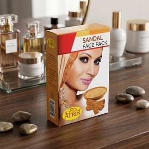 Afrin Natural Sandal Powdered Facemask for Rose Water Herbal Skin Care for Glowing Radiant Skin Remove Dark Spots <b>Wrinkles</b> All - Product Image 2