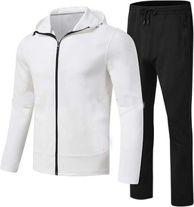 Mens Urban Tracksuit Custom Regular <b>Sweat</b> <b>Top</b> Straight Leg Pants Premium Casual Two Piece Outfit 100% Cotton Waterproof Sporty - Product Image 1