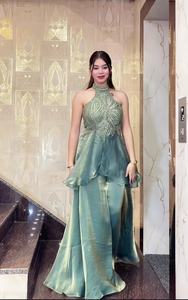 New Designer Party Wear Look Full Neck <b>Top</b> Sharara Set – Latest Elegant Ethnic Outfit for Women Wedding and <b>Festive</b> Wear - Product Image 5