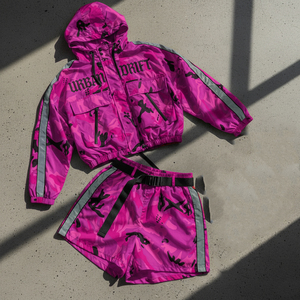 Conjunto de Chándal de 2 Piezas para Mujer, Estilo Y2K, Chaqueta Cortavientos con Cremallera y Pantalones Cortos, Personalizable con Logotipo, de Fabricante de Ropa 2026 - Product Image 6