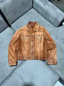 Chaqueta de Cuero Original con Diseño Nuevo y Estampado Personalizado, Chaqueta de Invierno con Cierre, Forro Polar Cálido y Holgado para Hombre - Product Image 2