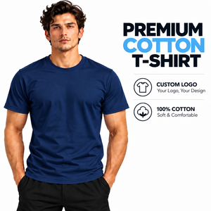 Hot Selling 100% Premium Cotton <b>Plain</b> <b>T</b> <b>Shirt</b> Custom <b>Print</b> <b>T</b> <b>Shirt</b> <b>for</b> Men - Product Image 1