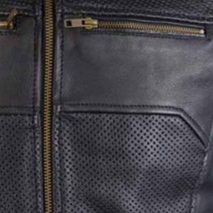 Chaleco de Cuero Negro para Hombre, Estilo Motero, Cuello en V, con Bolsillos, Estilo Vintage, para Club, a la Moda, Cálido para Invierno, de Alta Calidad OEM - Product Image 6