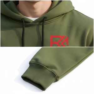 Sudadera con capucha verde para hombre, talla grande, peso pesado, para invierno y uso casual, sudadera con capucha para hombre, color personalizado, proveedor directo de fábrica, hecho en Pakistán. - Product Image 4