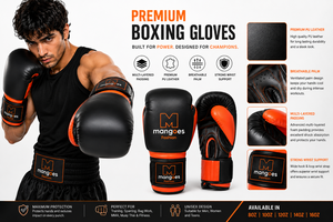 Gants de boxe MMA en cuir PU de qualité supérieure, équipement d'entraînement avec fermeture réglable et protection du poignet, unisexe - Product Image 4
