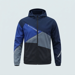 Chaqueta Cortavientos para Hombre con Cierre de Cremallera, Mangas Largas, Capucha, Precio Económico, Nueva Llegada, Venta al Por Mayor, Alta Calidad - Product Image 3