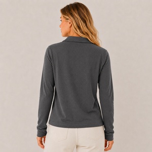 Polo de Moda Femenina de Alta Calidad, Logotipo Bordado Personalizado, Tela Transpirable, Proveedor Mayorista, MOQ Bajo, Fábrica - Product Image 2