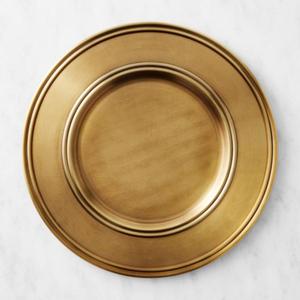 Round Metal <b>Decorative</b> <b>Plate</b> With Custom Border Pattern Vintage Design For Table Decor Vintage <b>Plates</b> For Serving Dish Hot Sell - Product Image 4