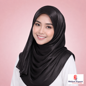 Pañuelo Hijab Liso Premium Personalizado Zimmy Choo, Sensación de Seda, Suave, Envoltura para la Cabeza, Fabricante Textil OEM ODM Personalizado - Product Image 3