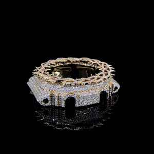 Montre personnalisée Starspire Jewels modèle 6900, boîtier GShock certifié GRA, testeur de diamants, moissanite glacée couleur D VVS, argentée - Product Image 2