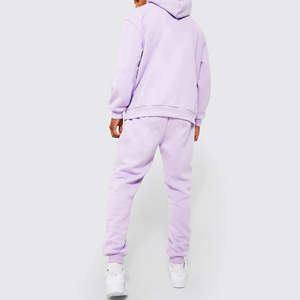 Conjunto Deportivo Informal de Invierno, Sudadera con Capucha y Pantalones Deportivos, Conjuntos Deportivos con Capucha, 100% Algodón, Felpa Tejida de 300 g, Unisex - Product Image 5