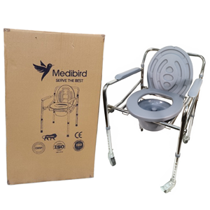 <b>Commode</b> <b>Chair</b> Foldable & Adjustable without wheel Export quality (SAGAR) - Product Image 3