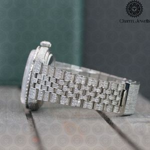 Montre de luxe Charm Jewels en acier inoxydable, cadran rond de 38 mm, cristal saphir, mouvement à quartz, design tendance pour femmes - Product Image 6