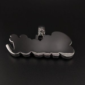 Colgante de Plata de Ley 925 con Diamante Moissanite VVS, Chapado en Rodio, Estilo Hip Hop, Colgante de Diamante de Lujo Unisex para Regalo - Product Image 2