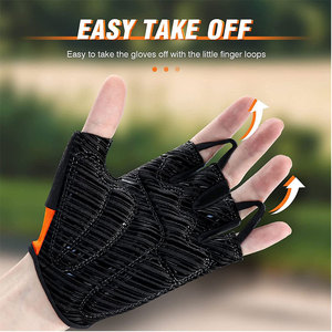 Anti Slip Padded Bicycle Gloves for Men Women Mountain Road <b>Bike</b> Custom <b>Bike</b> Gloves Half <b>Finger</b> Cycling Gloves - Product Image 2