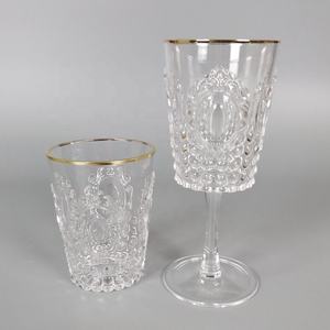 ทองขอบเครื่องดื่มคริลิคเครื่องแก้วน้ำ - Product Image 4