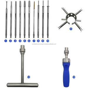 WORLD PRECISION SURGICAL Ensemble d'instruments chirurgicaux orthopédiques en acier inoxydable pour la réparation manuelle du ménisque du genou par arthroscopie CE - Product Image 6