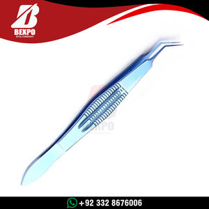 Pinzas Anguladas de Sutura Castroviejo Premium, Acero Inoxidable, Herramienta Oftálmica para Agarrar Tejidos Microscópicos, Instrumentos Quirúrgicos, CE ISO - Product Image 3