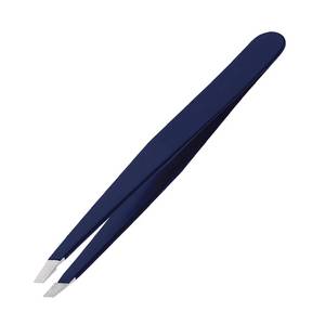 Pinzas de Precisión para Pestañas de Acero Inoxidable con Punta Suave, Color Azul - Product Image 6