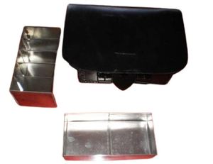Pochette de chasse en cuir véritable noir, porte-objets métallique, sac de chasse et de camping utilitaire, reproduction napoléonienne française britannique 1804 - Product Image 4