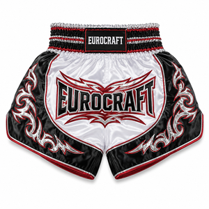 Pantalones Cortos de Muay Thai MMA para Hombre, OEM, Satinados, Bordados, Cintura Media, Cierre con Cordón, Deportivos, 100% Poliéster, Secado Rápido - Product Image 4