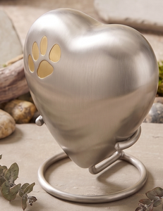Heart Shape Paw Printed Cremation Urn <b>Box</b> for Human Ashes Cremation Urns Ash Funeral to Honor Your Loved One - Product Image 4