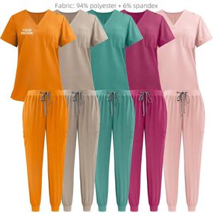 Conjunto de Uniformes Médicos de Alta Comodidad, Poliéster y Spandex, Ropa de Trabajo para Profesionales de Hospitales y Clínicas, Uniforme Médico de Primera Calidad - Product Image 2