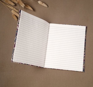 Carnet de notes en tissu Sanganeri rose, couverture rigide, papier fait main sans acide, motif floral, cousu à la main, 120 GSM, cadeau pour le bureau, l'école - Product Image 2